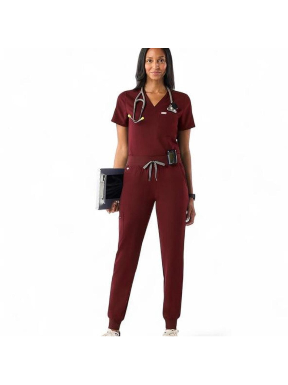 FIGS burgundy scrub set #medical #healthcare
Retails $94
Catarina top xxs
Zamora